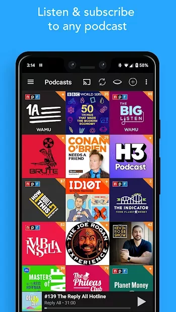Podcast & Radio Addict screenshot