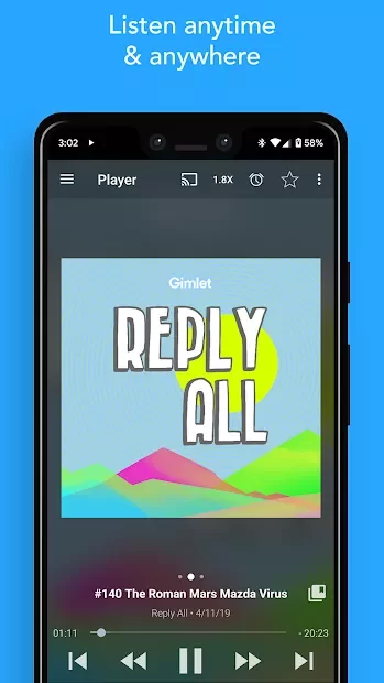 Podcast & Radio Addict screenshot