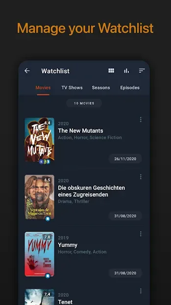 Moviebase screenshot