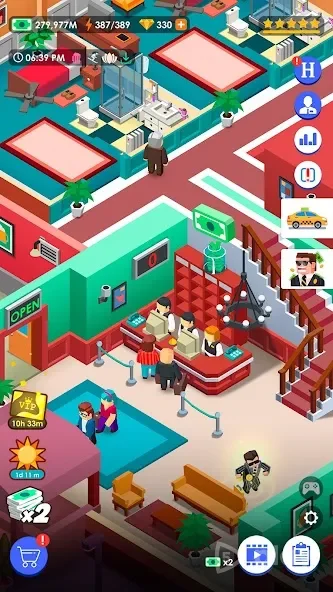 Hotel Empire Tycoon-Кликер Игра Менеджер Симулятор screenshot