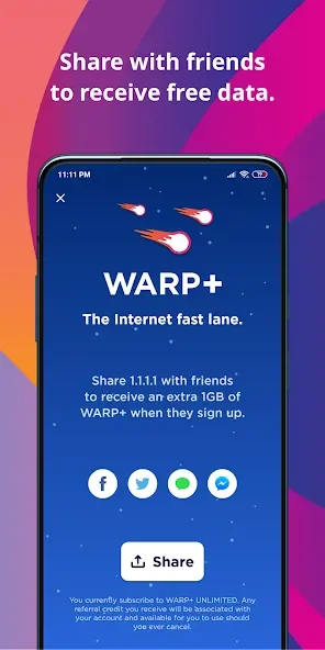 1.1.1.1 + WARP: Safer Internet screenshot