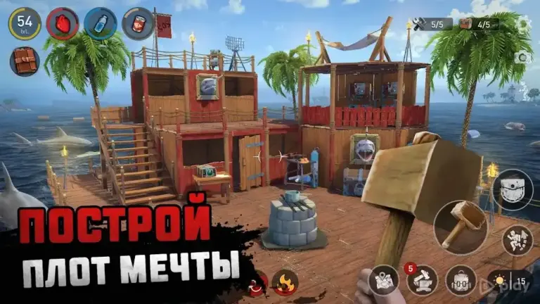 Raft Survival: Выживание на плоту - Симулятор screenshot