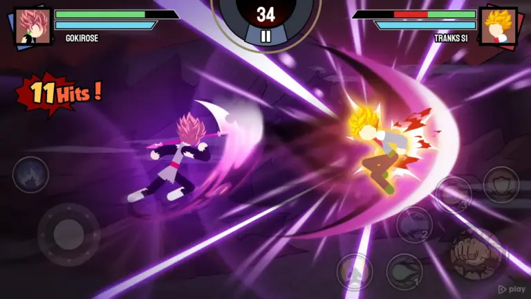 Stickman Warriors - Super Dragon Shadow Fight screenshot
